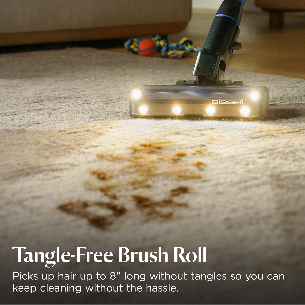 Bissell PowerClean FurFinder 200W Self-Standing Cordless Vacuum, 4052 | Bright headlights; wall mount; removable battery; upholstery tool; self-standing for easy storage