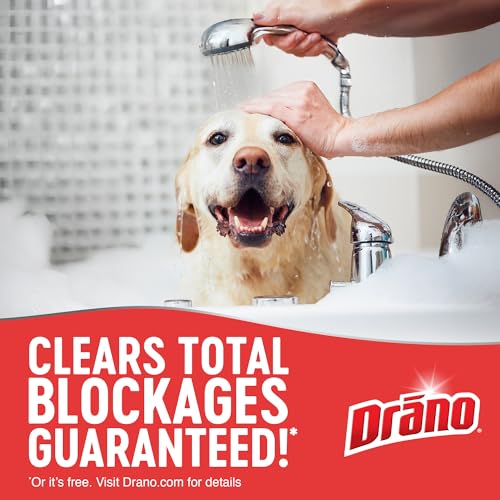 Drano Max Gel Drain Clog Remover & Cleaner, Safe for All Pipes, 80oz 2-Pack
