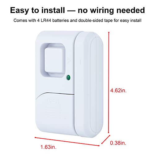 UltraPro Personal Security Window and Door Alarm, 2 Pack, Wireless Chime