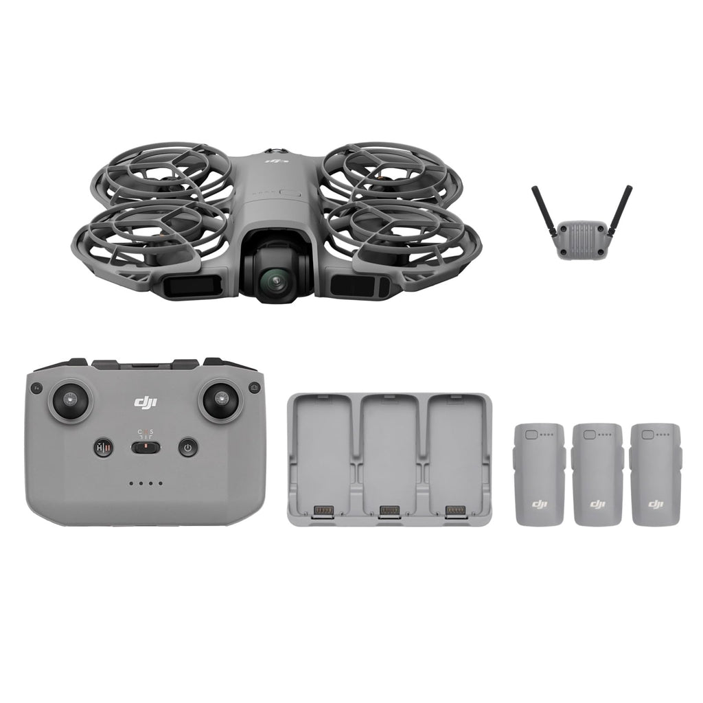 DJI Neo 2 Fly More Combo With RC-N3 Remote Controller | Stable Transmission With Digital Transceiver, 4K Drone for Beginners, 3 Batteries