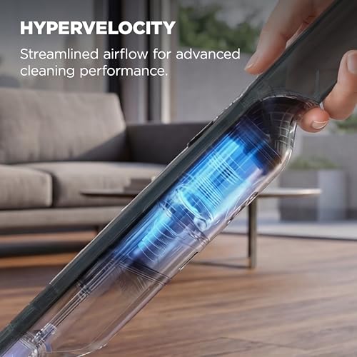 Shark WANDVAC Cordless Hand Vac, Black, WV201BK | Lightweight at 1.4 Lbs., Powerful Suction for Pet Hair, Charging Dock, One-Touch Empty, Car & Home, Duster Crevice Tool