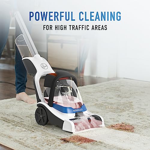 Hoover PowerDash Pet Compact Carpet Cleaner Machine, Lightweight Design | HeatForce Fast Drying, Antimicrobial Brush Roll, Pair with a Hoover Carpet Cleaner Solution