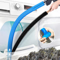 PetOde 2Pcs Dryer Vent Cleaner Kit Universal Vacuum Hose Attachment & Brush | Blue Upgraded Flexible Hose for Smooth Airflow Without Whistling Noise, Fits Most Vacuums for Deep Cleaning