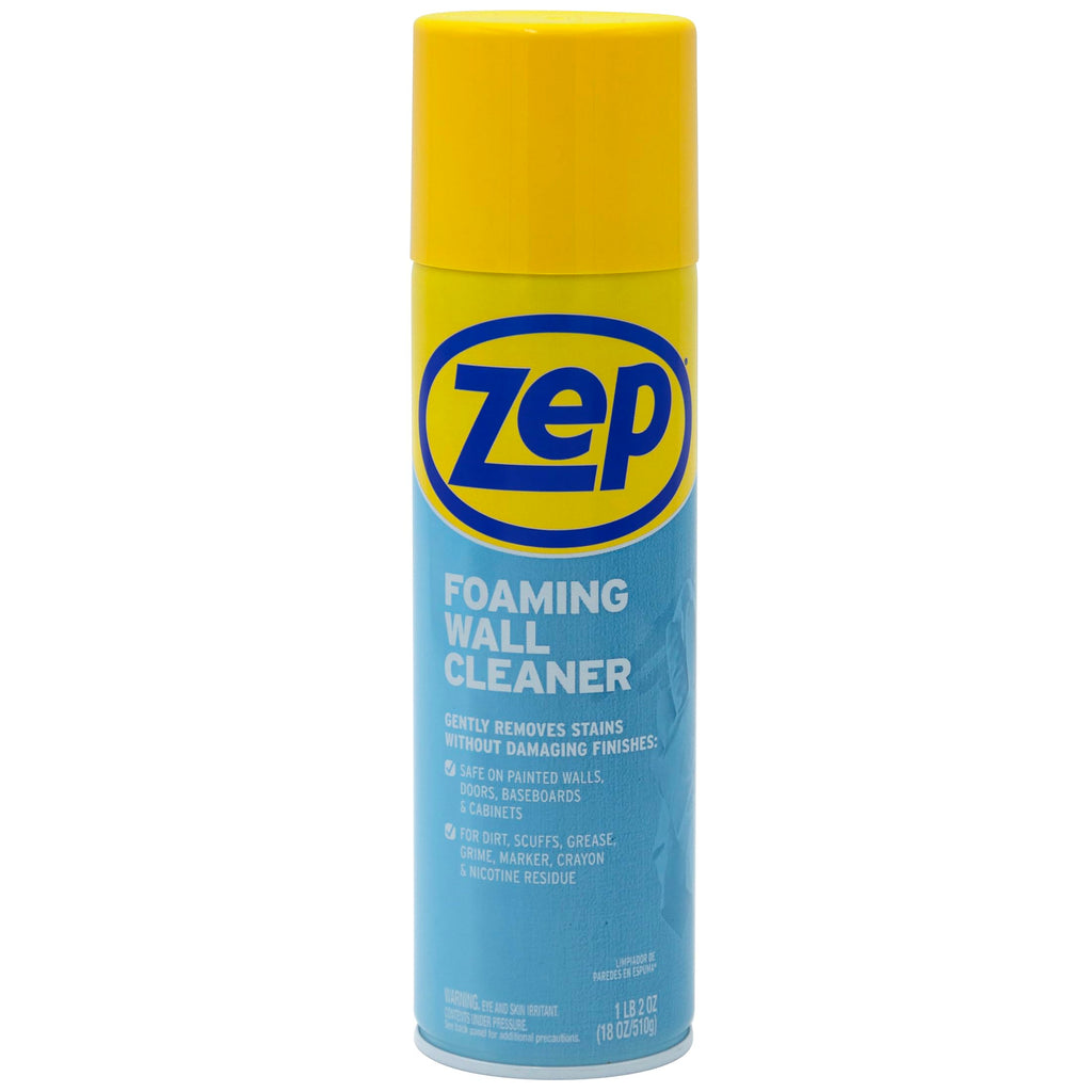 Zep Foaming Wall Cleaner - 18oz - Removes Scuffs & Stains | Removes Stains Without Damaging Finishes
