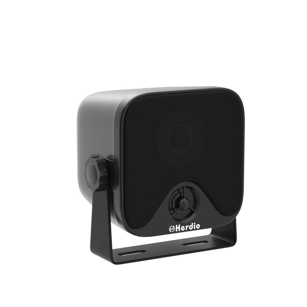 4 Inches Heavy Duty Waterproof Boat Marine Box Outdoor Speakers Surface Mounted for Skid Steer ATV UTV RZR Golf Cart Tractor Powersports Boat Truck Jeep