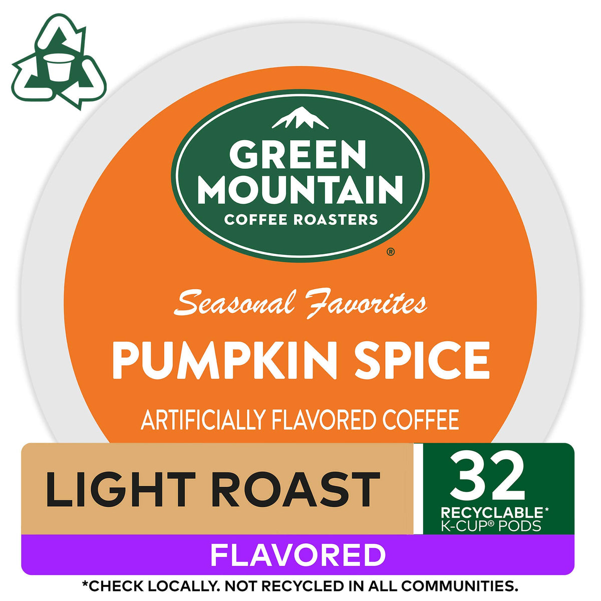 Green Mountain Coffee Roasters Seasonal Selections Pumpkin Spice 32 Count