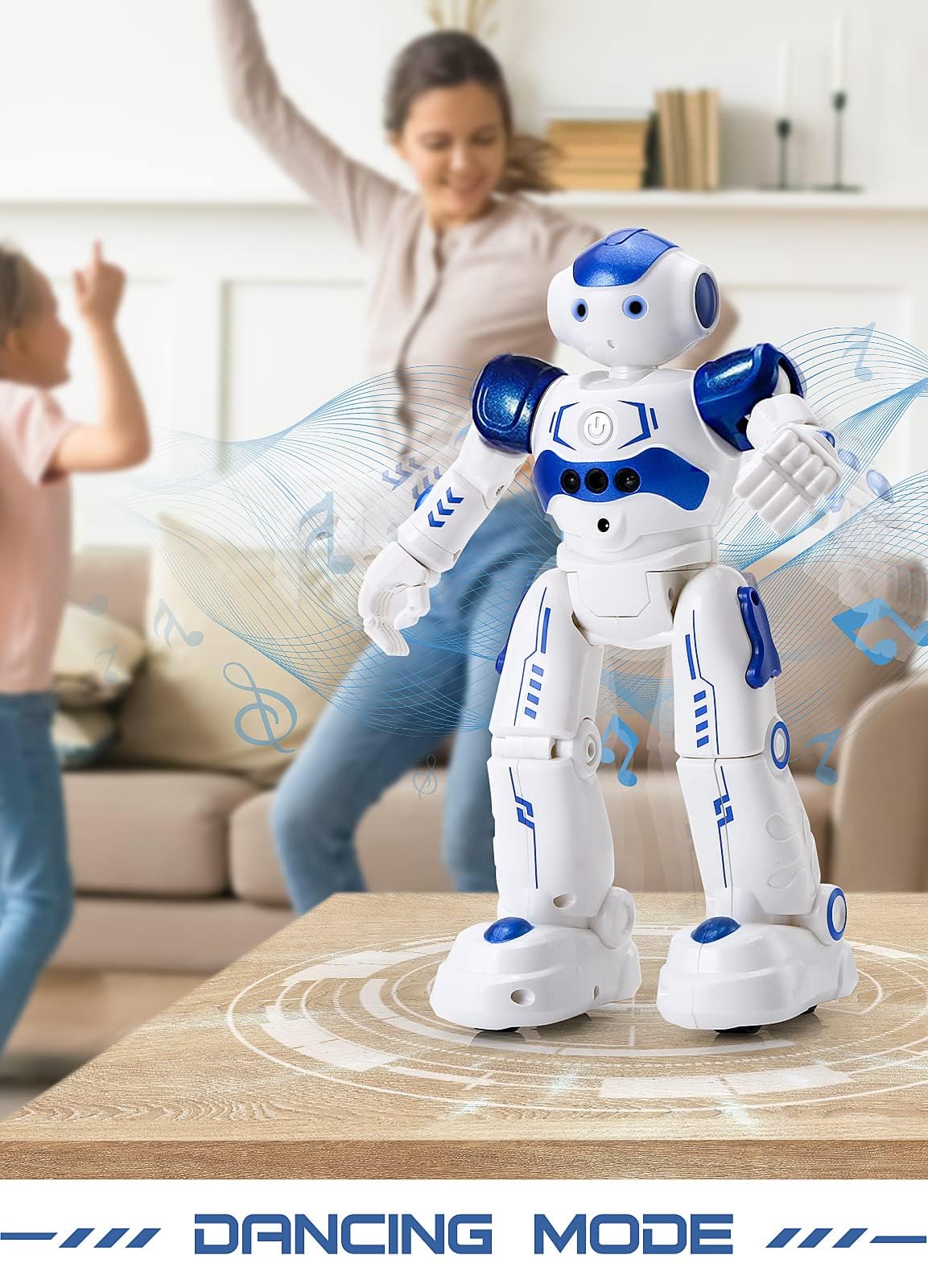 KingsDragon RC Robot Toys for Kids,Remote Control Smart Robot Toy | Gesture & Sensing Programmable Interactive Walking Robot for Age 3 4 5 6 7 8 10 Year Old Boys Girls Birthday Gift Present