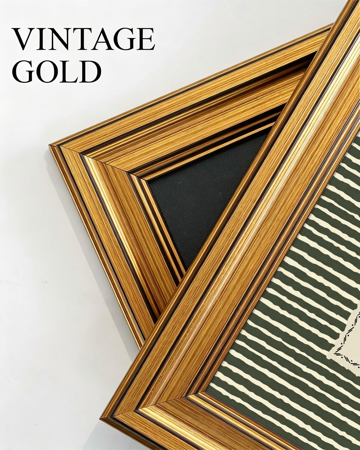 Gold Framed Wall Art, Funny Bathroom Canvas Prints, Text Me If You Run Out Of Toilet Paper Picture Wall Decor, Striped Humorous Decor for Bathroom Toilet Restroom 9x11 inch