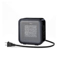 Amazon Basics Ceramic Portable Mini Space Heater for Office Desk, Indoor Use, Fast Heating, 500W, With Tip-Over Protection, Lightweight 1.4 lbs, Black, 5.87"D x 3.15"W x 5.95"H
