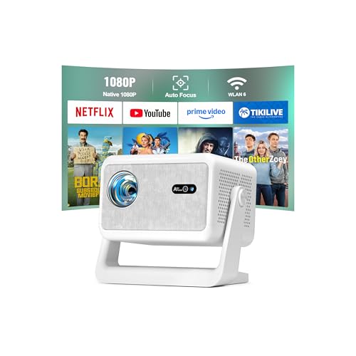 4000ANSI 4K Mini Projector with WiFi and Bluetooth, Auto Focus