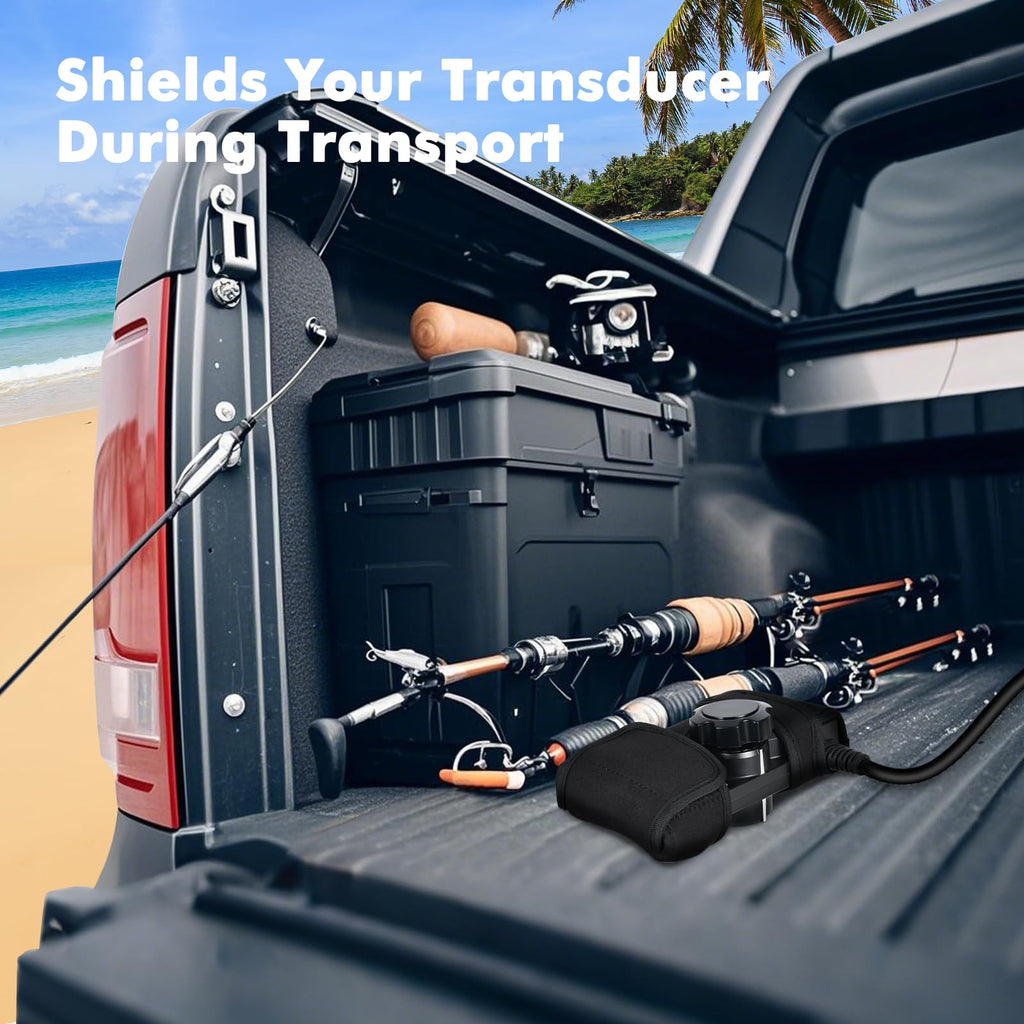 Vivelancia Premium Travel Transducer Cover for Garmin Livescope LVS34 | Waterproof Protective Case for Garmin Transducer Accessories