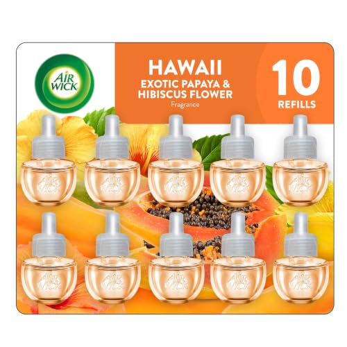 Air Wick Plug-In Scented Oil Refills, Hawaii with Essential Oils, 10 Count
