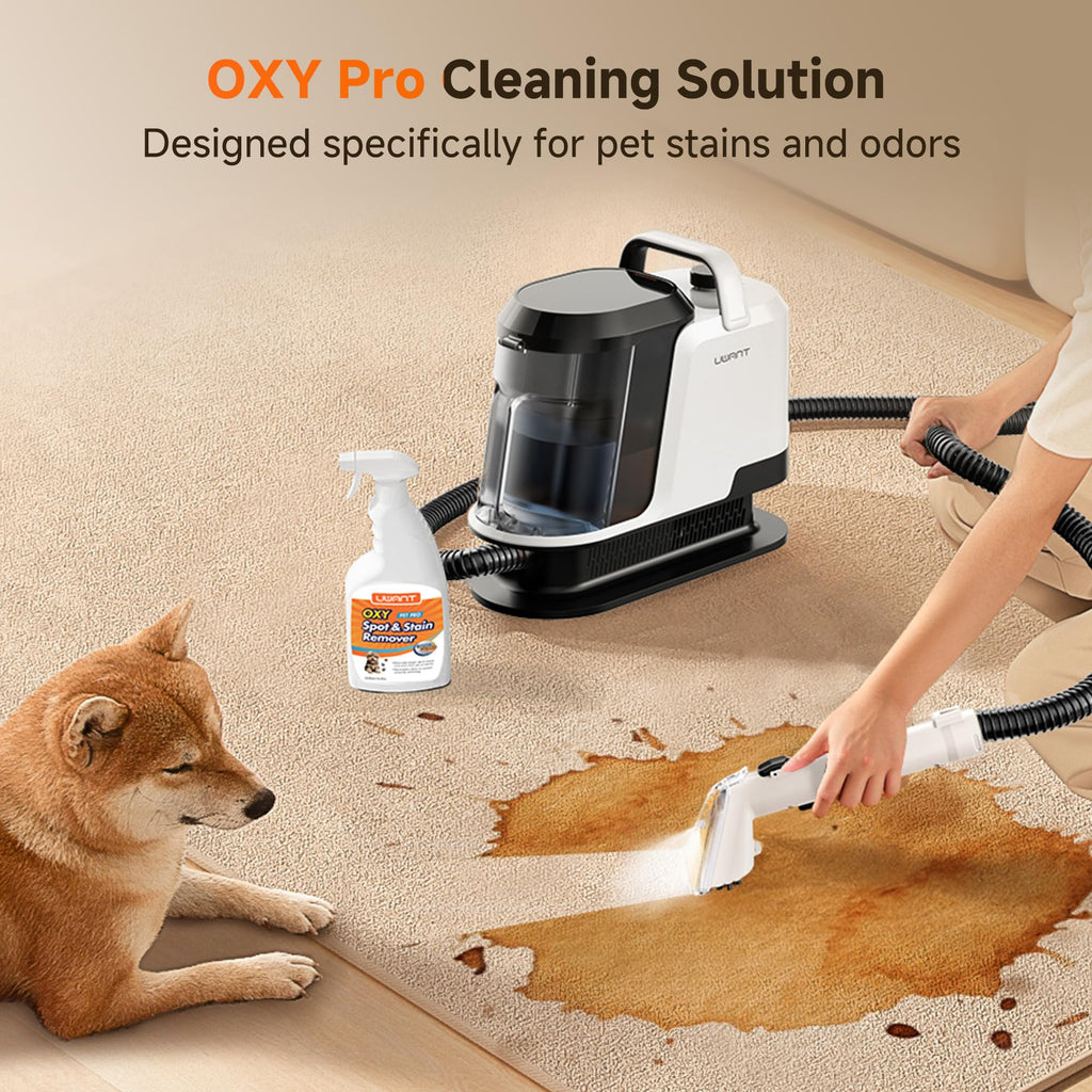 Uwant 18Kpa Upholstery Cleaner Machine with Pet Pro Cleaner&Tools Set of 1