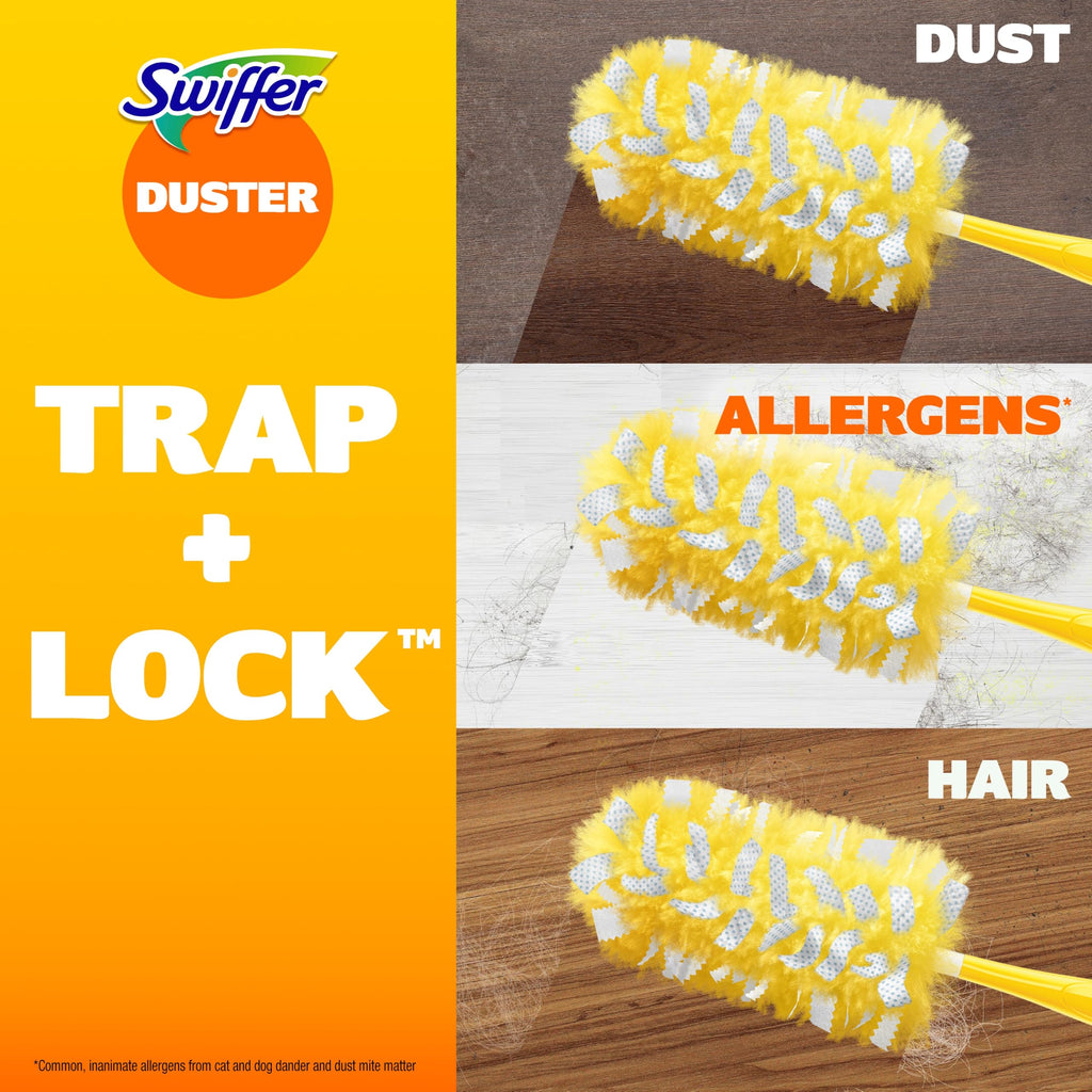 Swiffer Dusters Heavy Duty Multi-Surface Duster Refills for Cleaning, Unscented, 11 Count
