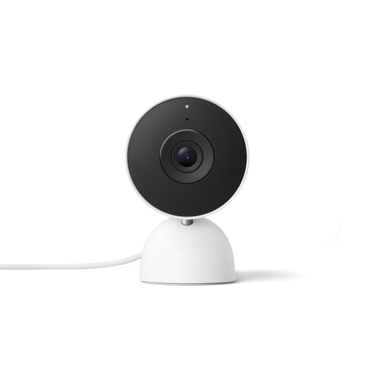 Google Nest Cam Indoor (Wired, 3rd Gen) - Security Camera - 2025 - Snow | 2K video, motion detection, color night vision, 2-way audio, works with Google Home and Gemini, intelligent alerts