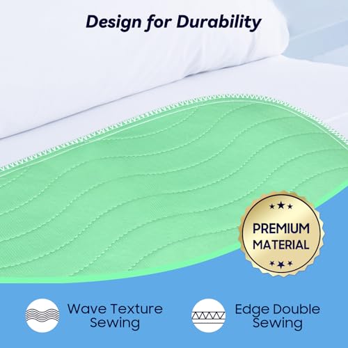 Fygrip 4 Pack 36” x 36” Extra Heavy Absorbency Washable Underpads Bed Pads | WaterProof Quick Drying Nursing Pads Incontinence, Reusable Washable Pee Pads for Dogs, Diaper Changing & Adults