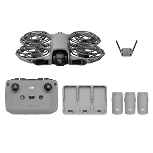 DJI Neo 2 Fly More Combo With RC-N3 Remote Controller | Stable Transmission With Digital Transceiver, 4K Drone for Beginners, 3 Batteries