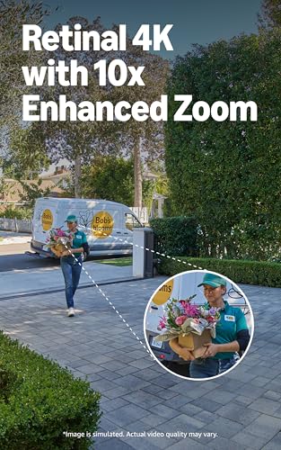 Ring Battery Doorbell 4K Pro (newest model), Retinal 4K with wide-angle video, up to 10x Enhanced Zoom, Night Vision, and Quick Release Ultra Battery Pack, Deep Silver