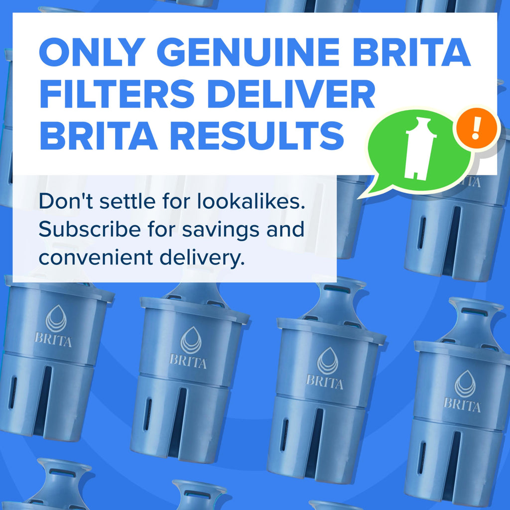 Brita Elite Replacement Water Filter, 2 Pack | WQA and NSF/ANSI Certified, Reduces Chlorine, Copper, Mercury & Cadmium, Lasts 2 Months, Household Essential