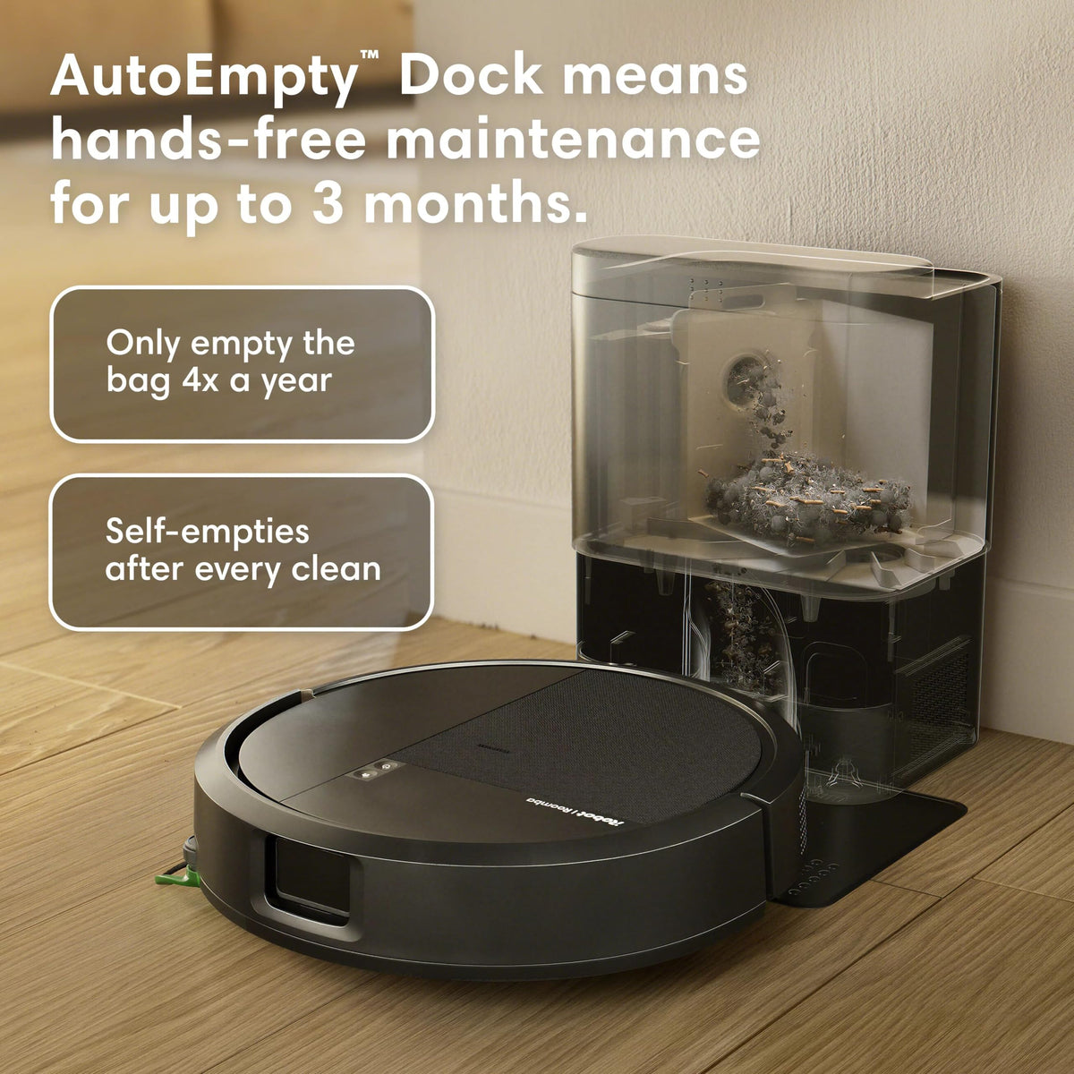 iRobot Roomba 115X Combo Robot Vacuum & Mop with AutoEmpty Dock, 15,000Pa, Self-Empties for 90 Days, Intense Power-Lifting Suction, LiDAR Navigation, Multiple Cleaning Modes, Avoids Mopping Carpet