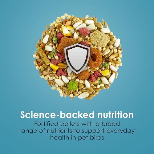 Kaytee Forti-Diet Pro Health+Safflower Nourish+Protect Cockatiel Food | Supports digestive health. Bird food cockatiel with safflower and flaxseed. Cockatiel seed, prebiotics, probiotics