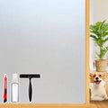 Dwersty Frosted Glass Window Privacy Film Decorative, 17.5" x 78.74"