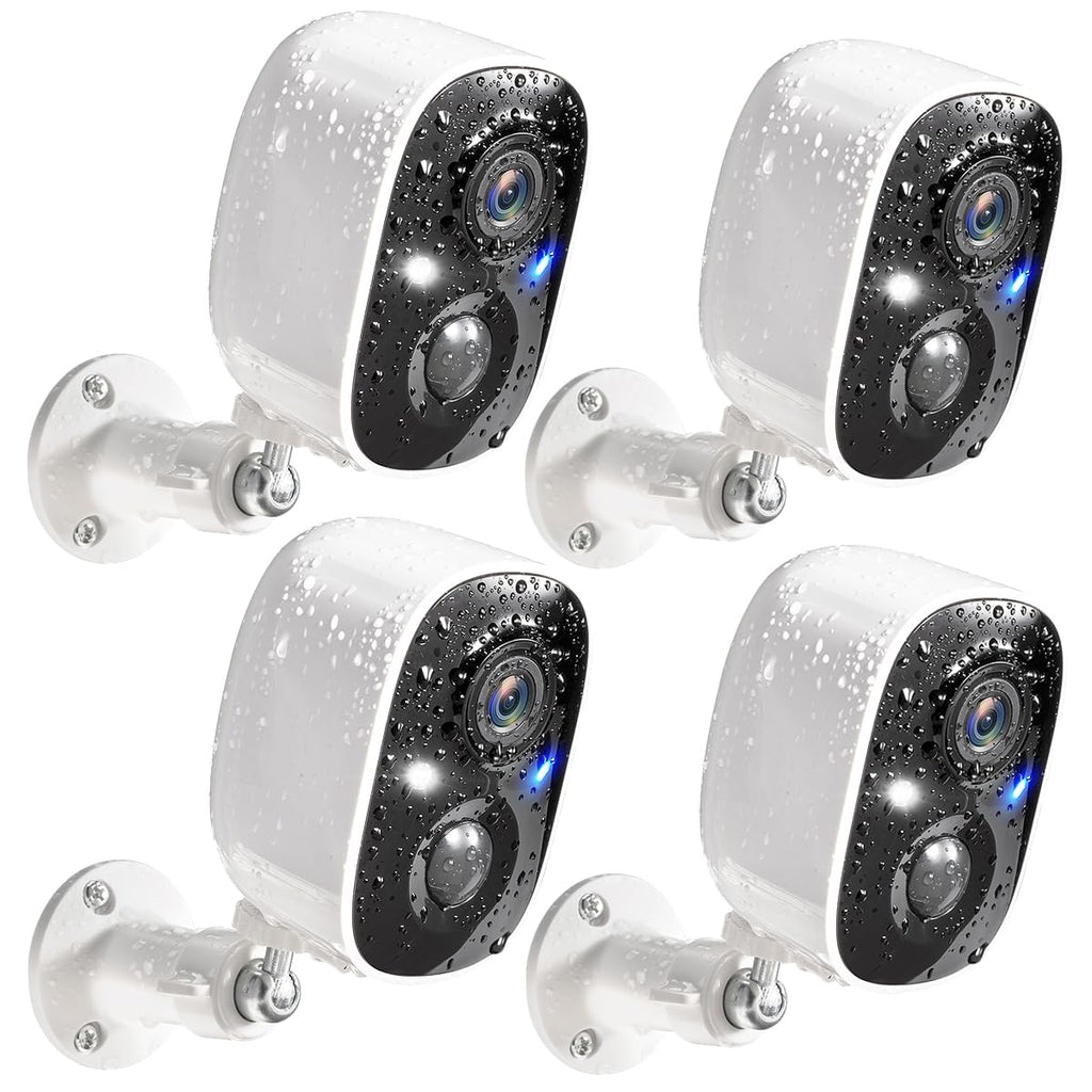 GMK 4 Pack Cameras System, Security Cameras Wireless Outdoor, 2K Video