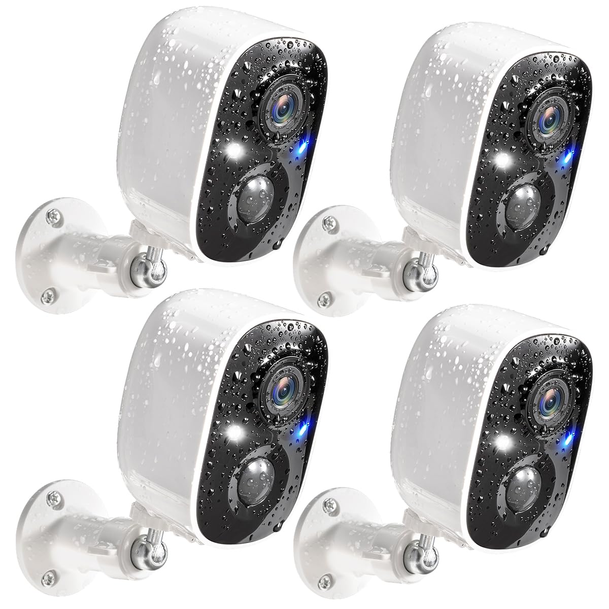 GMK 4 Pack Cameras System, Security Cameras Wireless Outdoor, 2K Video