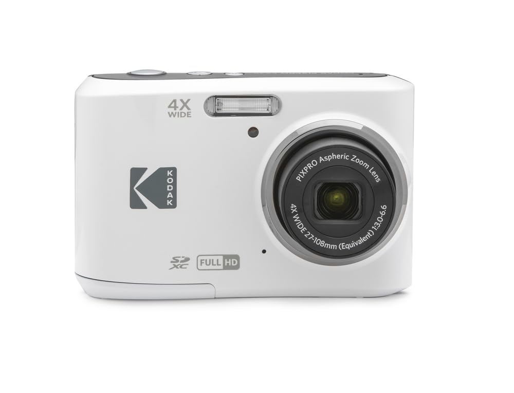 Kodak PIXPRO FZ45 16MP Compact Digital Camera, 4X Optical Zoom, AA, Black | 1080p Full HD Video, 27mm Wide Angle Lens, 2.7 Inch LCD, Point and Shoot, Digicam, Travel and Family Photos