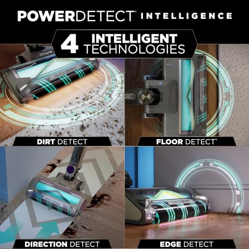 Shark® PowerDetect® Pet Plus Clean & Empty Cordless Stick Vacuum, IP3253 | Auto-Empty System, Powerful Suction, HEPA, Carpet & Hard Floor, Portable, Vacuum for Pet Hair, 70-Min Runtime, Gray