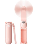 JISULIFE 3 IN 1 Portable Fan with Power Bank & Flashlight Featured | 19H Max Cooling, USB Rechargeable, Pocket-Sized Handheld Fan for Travel, Cruise, Concerts, Makeup, Halloween Gifts for Women