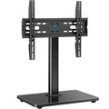 PERLESMITH Universal TV Stand Legs for 32-70 inch TVs to 99lbs with Mount | 8 Height adjustable, Tempered glass base, Fixed, Max VESA 400x400mm, Livingroom & Bedroom, PSTVS04