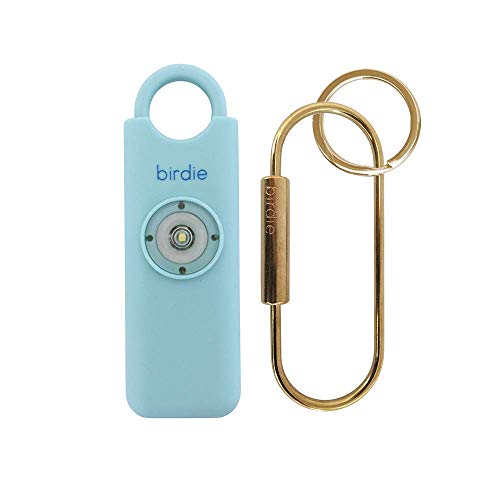 She’s Birdie–The Original Personal Safety Alarm for Women by Women–Loud Siren, Strobe Light and Key Chain in a Variety of Colors (Aqua)