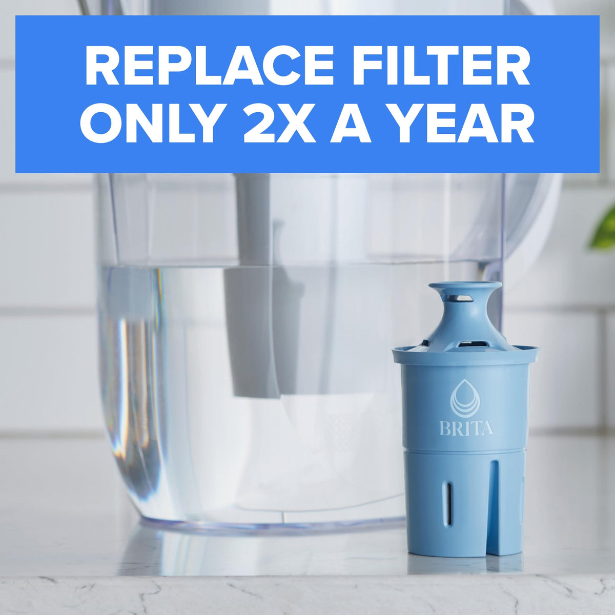 Brita Elite Replacement Water Filter, 2 Pack | WQA and NSF/ANSI Certified, Reduces Chlorine, Copper, Mercury & Cadmium, Lasts 2 Months, Household Essential