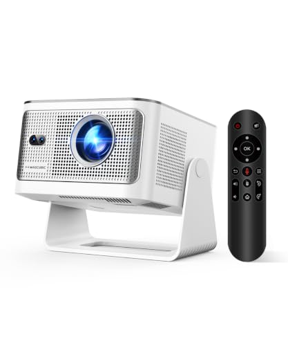Magcubic HY350MAX Mini Projector, 600 ANSI, 4K Support, Auto Focus | Native 1080P Mini Portable Easy Setup 4-in-1 Auto WiFi 6 •BT5.4 • Android14 Movie Projector for Home Theater Outdoor