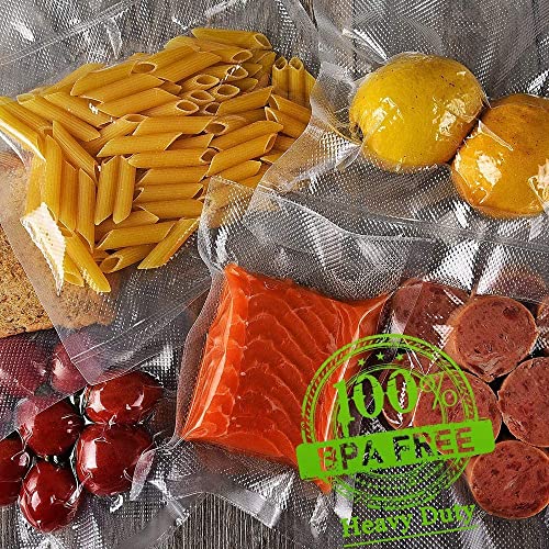 Vacuum Sealer Bags For Food 6 Pack, Kitchen Essentials, Sandwich Bags | (3 Rolls 11"x20'+3 Rolls 8"x20')Commercial Grade, BPA Free, Freezer Bags, Sous Vide Cooking, Puncture Prevention, Snack Bags