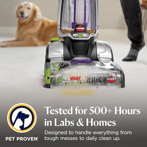 BISSELL ProHeat 2X Revolution Pet Pro Plus Carpet Cleaner, 3588F | Dual Dirt Lifter Powerbrush; hose & tool attachment; pet upholstery tool; upright deep cleaner