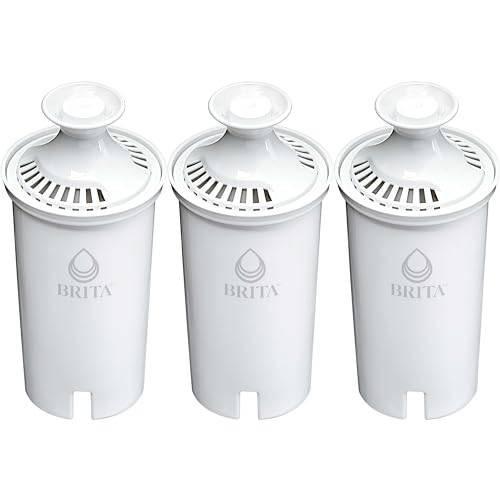 Brita Original Replacement Water Filter, Pitchers and Dispensers, 3 Pack | WQA and NSF/ANSI Certified, Reduces Chlorine, Copper, Mercury & Cadmium, Lasts 2 Months, Household Essential