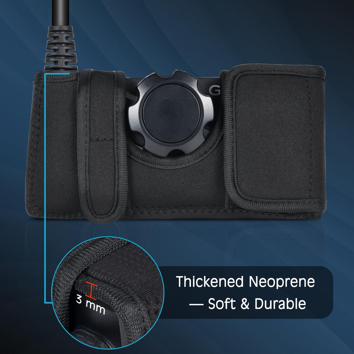 Vivelancia Premium Travel Transducer Cover for Garmin Livescope LVS34 | Waterproof Protective Case for Garmin Transducer Accessories