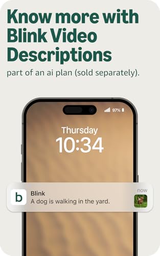 Blink Mini 2K+ (newest model) – Plug-in Home & Pet Indoor Security Camera with 2K video resolution, night vision, enhanced audio, motion detection – 1 camera (White)