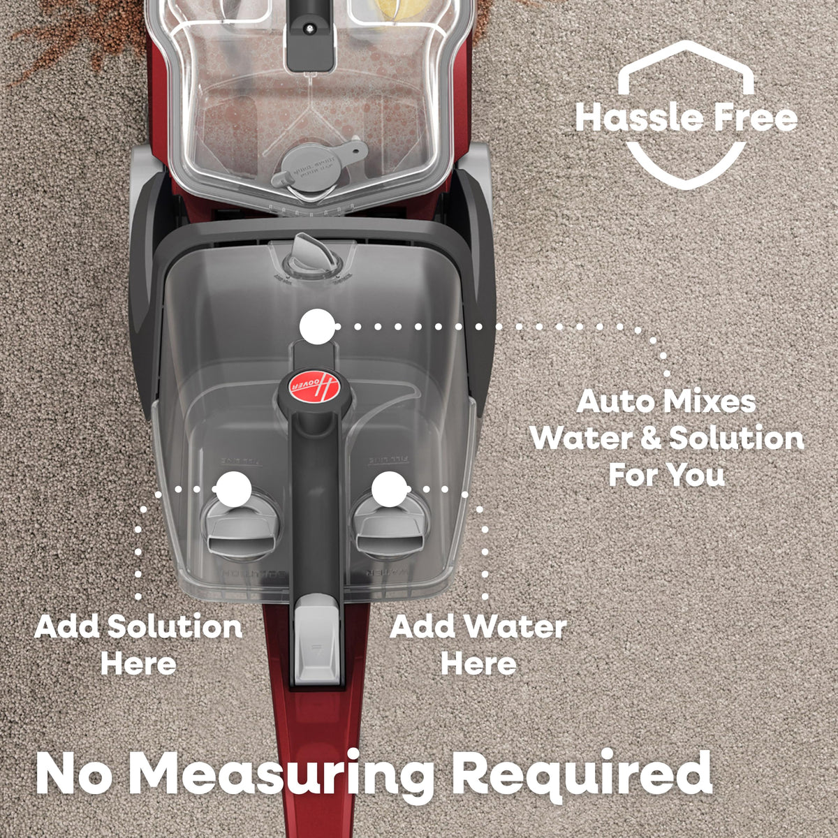 Hoover PowerScrub Deluxe Carpet Cleaner Machine, Pet & Upholstery Tools | Deep Cleaning Carpet Shampooer Machine, SpinScrub Brushes, HeatForce Drying, Pair with Hoover Carpet Cleaner Solution