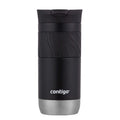 Contigo Byron Vacuum-Insulated Stainless Steel Travel Mug, Licorice, 16oz | Leak-Proof Lid, Thermalock Insulation, Hot 6 Hrs or Cold 12 Hrs, One-Handed Drinking, Textured Grip, Fits Car Cup Holders