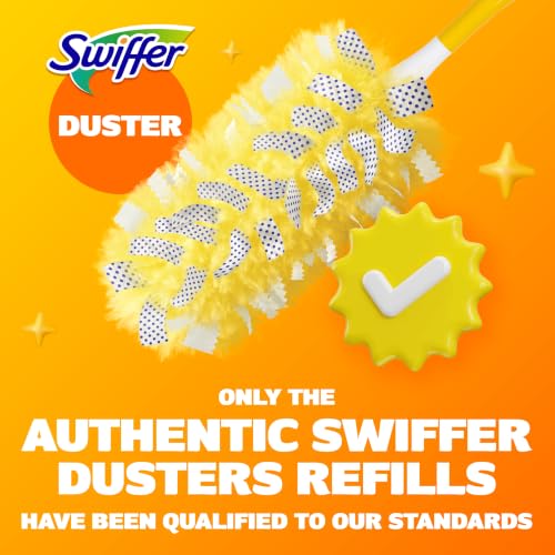 Swiffer Dusters Heavy Duty Multi-Surface Duster Refills for Cleaning, Unscented, 11 Count