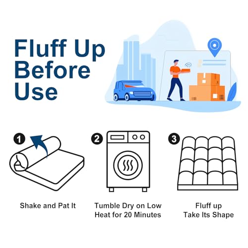 COONP Queen Mattress Topper, Cotton Extra Thick Pillow Top Mattress Pad | 100% Cotton Top Bed Topper Protector, Cooling Mattress Cover for Back Pain, Soft Breathable for Hot Sleeper, White