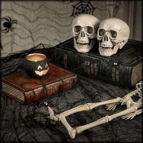600 x 80 in Halloween Creepy Cloth for Yard and Outdoor Decorations, Black | Large Scary Gauze Cheesecloth for Creating Spooky Fabric Displays in Haunted Houses, Parties, Walls, Doorways and Windows
