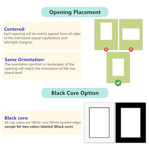 Poster Master Antique White Matboard – 4-Ply Acid-Free Picture Mat Board with 45° Beveled Cut, Made in USA, Custom Cut to Any Size, 1/16" Thickness for Framing & Displays