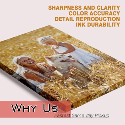 Custom Canvas Prints With Your Photos - Personalized Picture Gifts Wall Art | Floating Frames & Gift Wrapping Available,Same Day Pick Up,Ready To Hang,Design Preview,Replacement Service