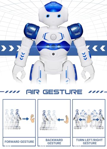 KingsDragon RC Robot Toys for Kids,Remote Control Smart Robot Toy | Gesture & Sensing Programmable Interactive Walking Robot for Age 3 4 5 6 7 8 10 Year Old Boys Girls Birthday Gift Present