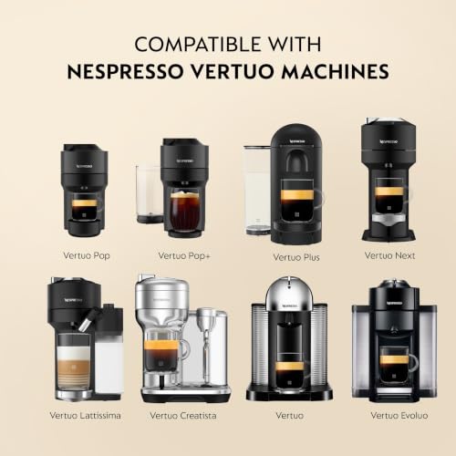 Nespresso Vertuo, Barista Flavored Pack, Medium Roast, 30-Count Coffee Pods | Medium-Roast Coffee Capsules, Caramel, roasted hazelnut and sweet vanilla flavors