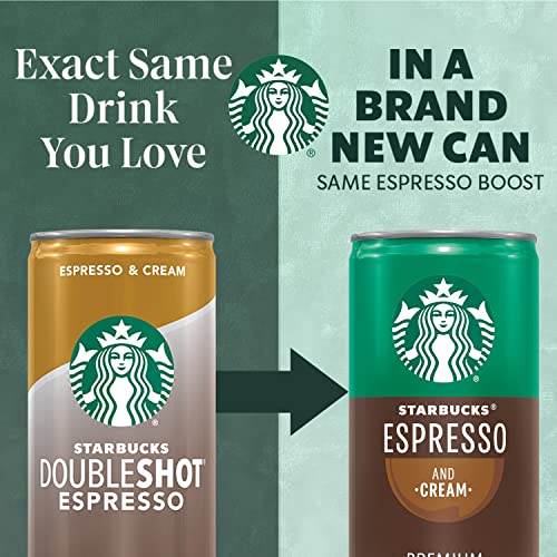Starbucks Espresso & Cream, 6.5 Fl Oz Cans (Pack of 12)